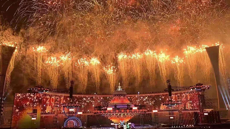 P55 mesh screen case-Hunan TV New Year's Eve Party